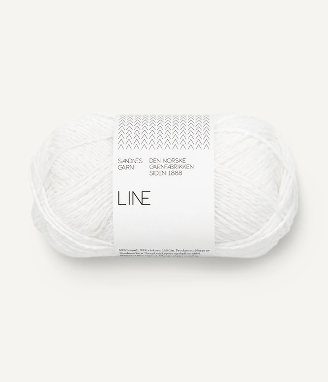 Garn Line 1001 True White