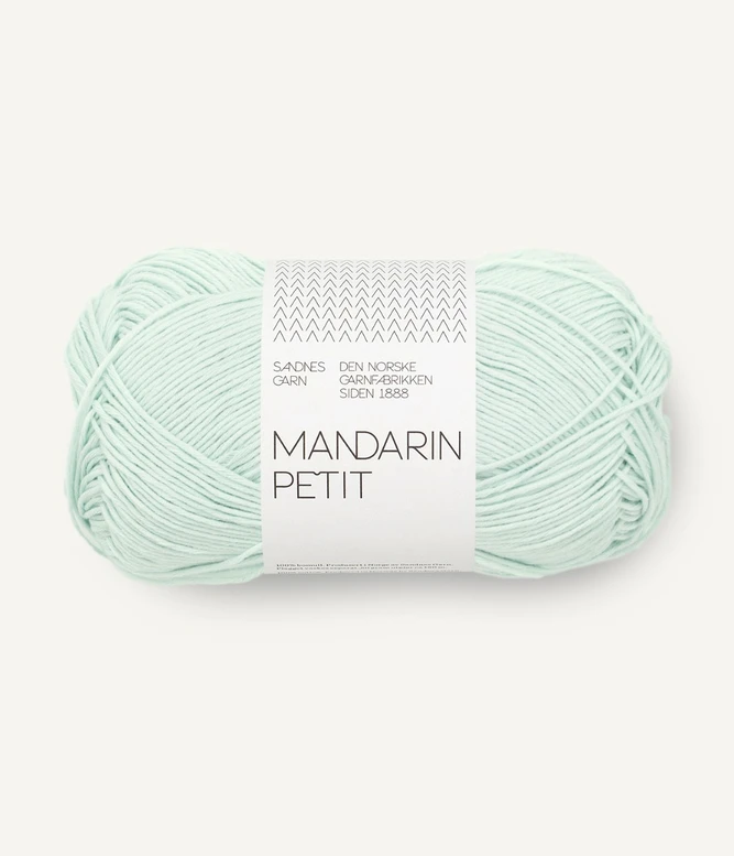 Sandnes Mandarin Petit 7911 Green Mint Mintfarvet bomuldsgarn