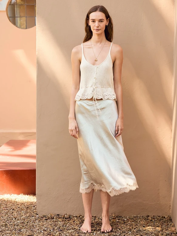 Adeline Singlet Sommertop med tynde stropper