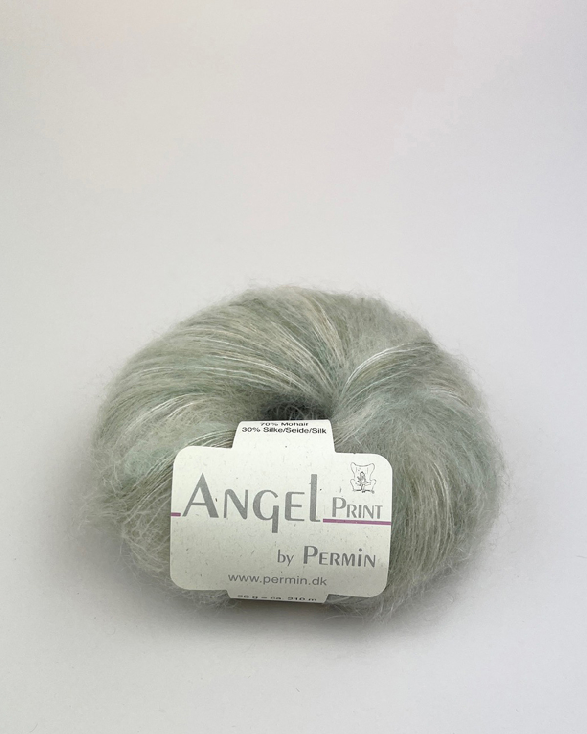 Farveskifte mohairgarn Angel Print 884770 Anemoner