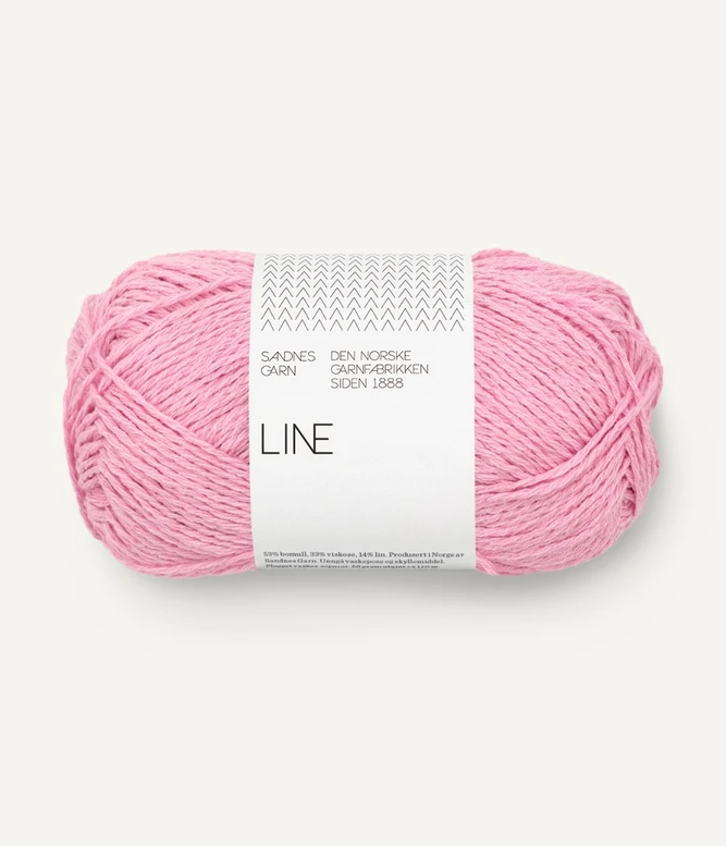 Garn til sommerstrik Line 4813 Pink Lilac
