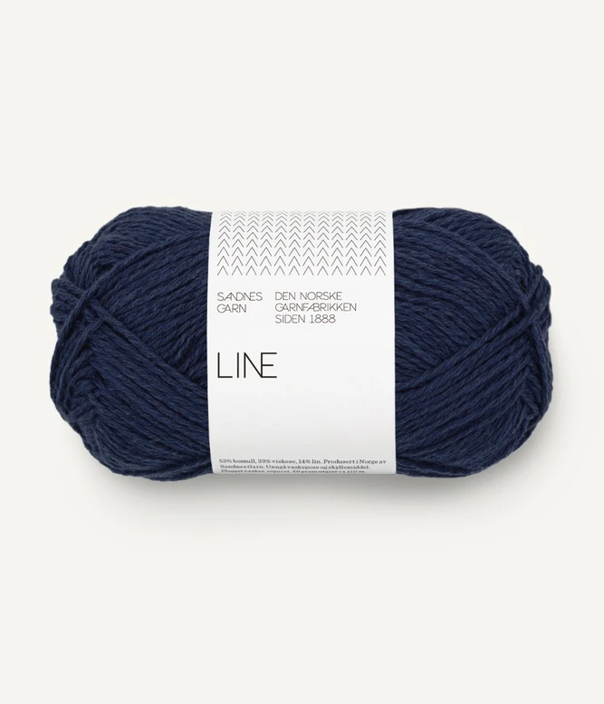 Garn til sommerstrik Line 6073 Seaside Navy
