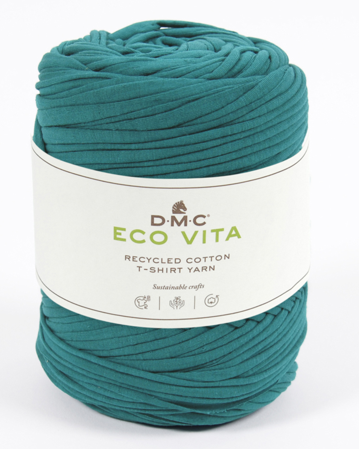 ECO Vita T-Shirt Yarn i petrol nuancer