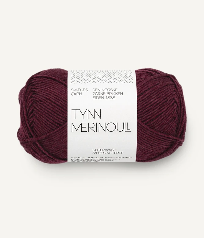 Garn Tynn Merinoull 4372 Burgundy