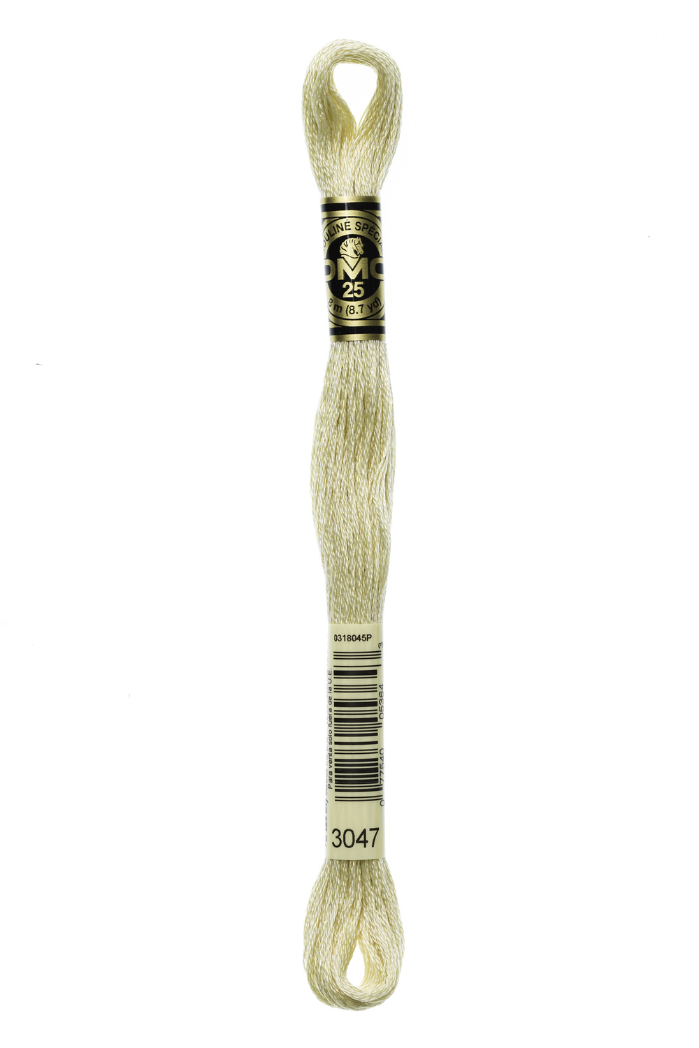 DMC Mouline Special 25 3047 Lys Beige Broderigarn Mouline Spécial 25 farve 3047 Lys Beige
