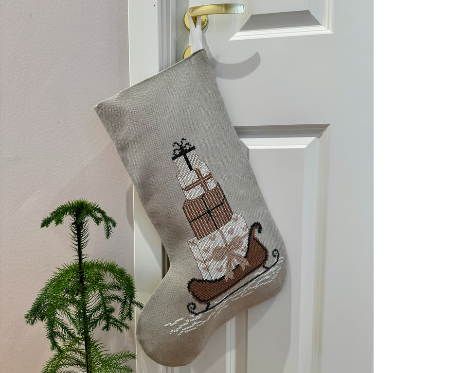 Broderikit til julestrømpe