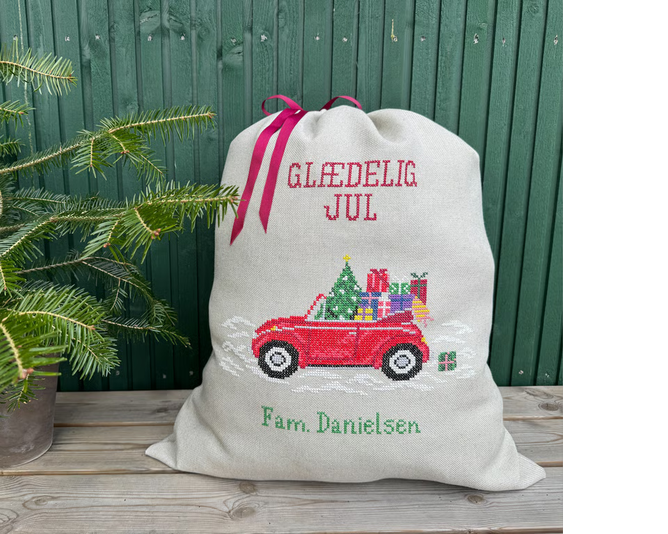 Broderikit til stor gavesæk