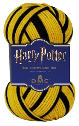 Nøgle DMC Harry Potter Magic i Hufflepuffs gule og sorte farver